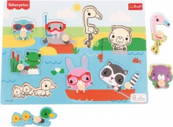 Pezzo di legno ad incastro Fisher-Price Animali all'acqua