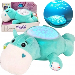 Woopie Baby ippopotamino di peluche 2in1 – proiettore e aiutasonno