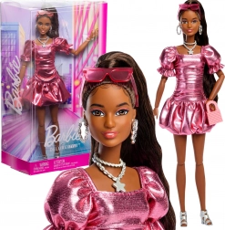 Bambola da collezione Barbie Deluxe Style con abito corallo