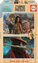 Puzzle in legno Raya e il drago 2x50 pezzi