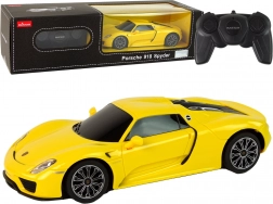 Automobile R/C Porsche 918 a controllo remoto giallo 1:24