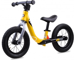 Bicicletta senza pedali RoyalBaby Run Little Knight 12" con ruote gonfiabili – giallo