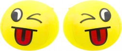 Palla morbida Emoji gialla 9 cm