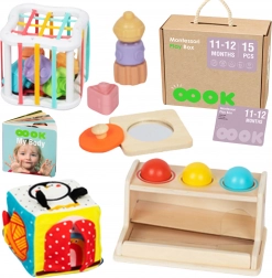 Tooky Toy box montessori 5 in 1 per neonati 11–12 mesi