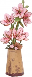Bouquet 3D in legno Sakura – kit senza colla