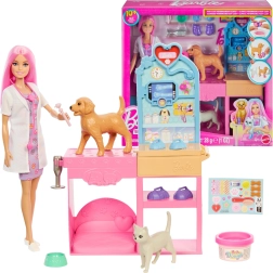 Barbie veterinaria – clinica per animali domestici con calchi