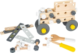 set di costruzioni in legno small foot miniwob, 67 pezzi