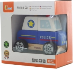 Viga puzzle in legno auto della polizia