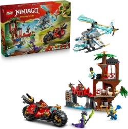 LEGO NINJAGO duello di veicoli ninja e casa sull’albero