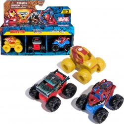 Set di 3 mini monster truck MARVEL – IRON MAN, VENOM e SPIDER-MAN (1:87) di Spin Master
