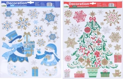 Decorazioni natalizie per finestre 41 × 29 cm