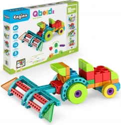 Engino Qboidz trattore – set di costruzione per bambini, 10 modelli