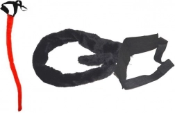 Coda da diavolo rossa 80 cm