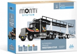 Set di Costruzioni Monti System Autorodeo Trailer Western Star