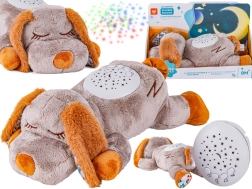 Cagnolino di peluche con proiettore e rumore bianco - 1 pezzo