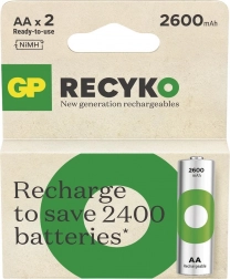 Batterie ricaricabili GP ReCyko AA Ni-MH 2600mAh 2 pezzi