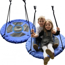 Altalena da giardino nido per bambini blu 80 cm