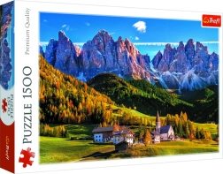 Puzzle Val di Funes, Dolomiti – 1500 pezzi Trefl
