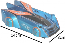Auto RC laser che corre su pareti e soffitti – blu