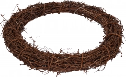 Ghirlanda decorativa in rattan 35 cm