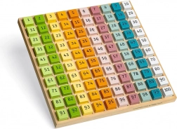 Bigjigs Toys contenitore numerico in legno 1–100 FSC