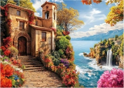 Puzzle Educa Villa sul mare 500 pezzi