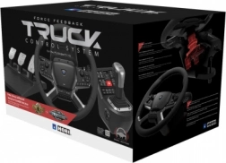 Hori Force Feedback Truck Control System per PC – volante realistico per camion con leva del cambio e pedali