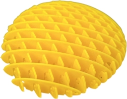 Giocattolo antistress fidget giallo 10 cm