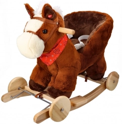 Cavallo a dondolo con ruote e seggiolino