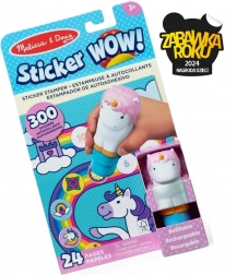 Sticker WOW - libro e timbro con adesivi Unicorno