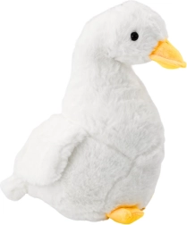Giocattolo oca di peluche bianca 30 cm