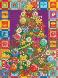 Puzzle COBBLE HILL Albero di Natale sulla coperta XL 275 pezzi