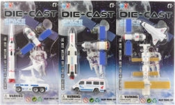 set spaziale in metallo