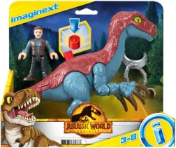 Imaginext JURASSIC WORLD – Therizinosauro e figure di Owen