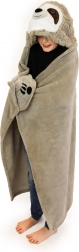 Coperta riscaldante per bambini con cappuccio bradipo Cozy Noxxiez
