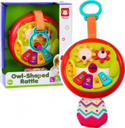 Gufo sospeso interattivo con elementi mobili e pianoforte