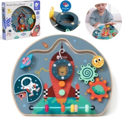 Tavola manipolativa in legno a forma di razzo 6 in 1 – CLASSIC WORLD