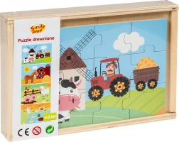 Puzzle in legno - vita in campagna