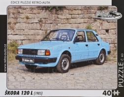 Puzzle auto retrò Škoda 120 L 40 pezzi