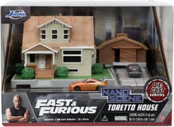 Nanodiorama Fast & Furious Casa di Dominic con macchinine