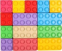 set di costruzioni mattoncini colorati junior 60 pz MARIOINEX