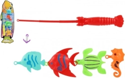 Teddies gioco di pesca per bambini con canna e pesciolini