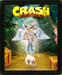 Quadro 3D Crash Bandicoot – Game Over