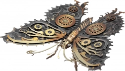 Puzzle 3D Farfalla Steampunk