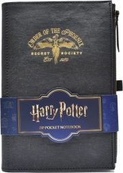 Harry Potter taccuino tascabile con tasca e cerniera Order of the Phoenix A5