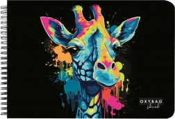 Blocco da disegno A3 con rilegatura a spirale, 40 fogli, 190 g/m² giraffa