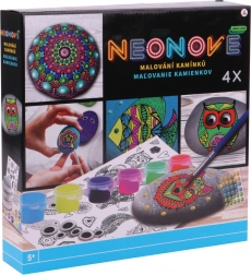 Set creativo per dipingere sassi neon