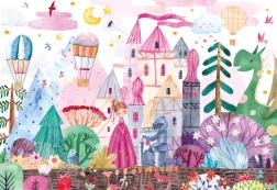 Puzzle con adesivi Castello 250 pezzi