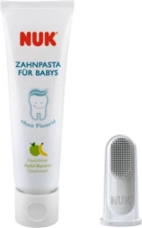 Dentifricio per bambini e spazzolino da dito NUK