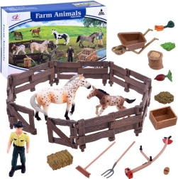 Set di figurine di cavalli per la fattoria – Recinto